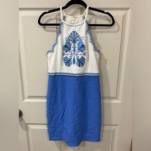 Lily Pulitzer Embroidered Halter Mini Dress